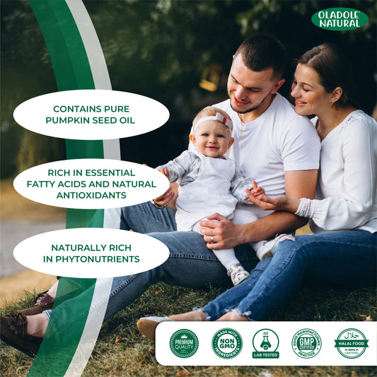 Oladole Natural Pumpkin Seed 2000mg – 100 Softgels