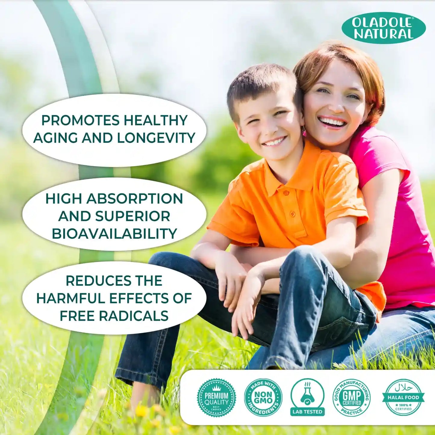 Oladole Natural Quercetin With Bromelain 120 capsules