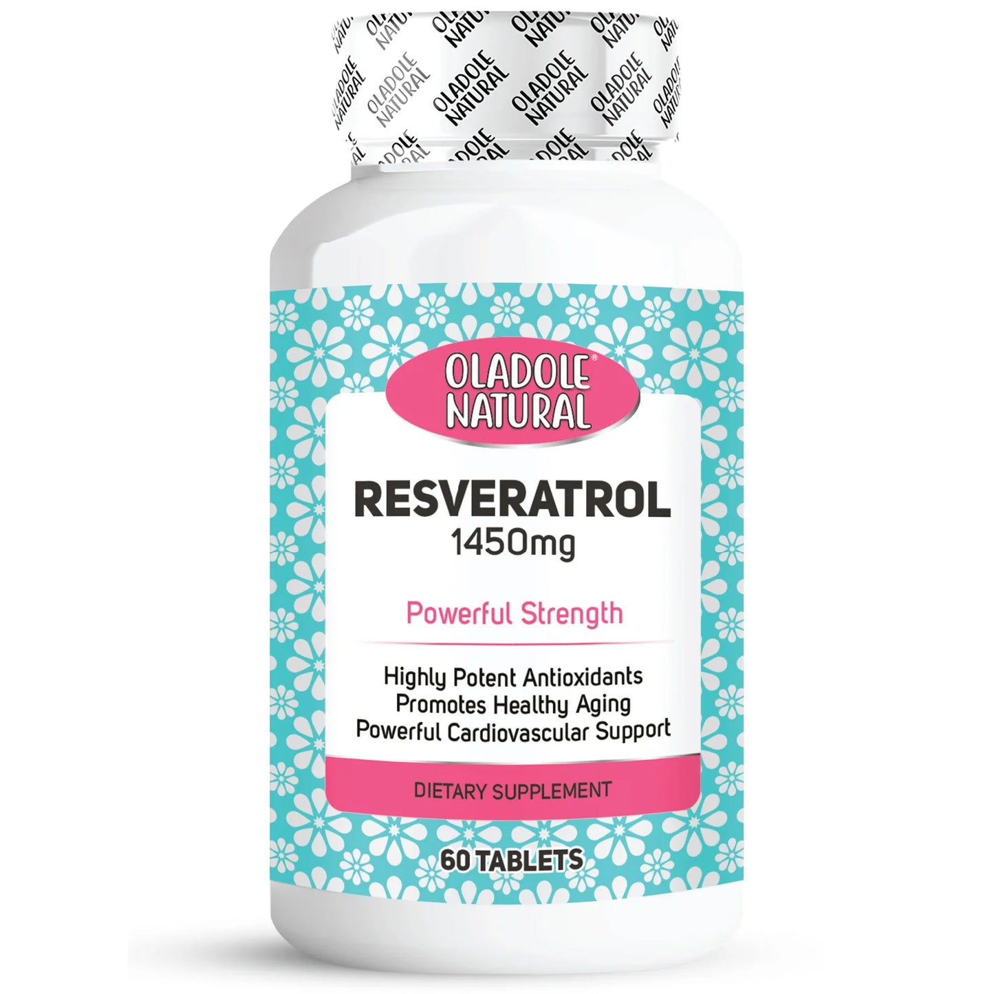 Oladole Natural Resveratrol- 1450mg (60 Tablets)