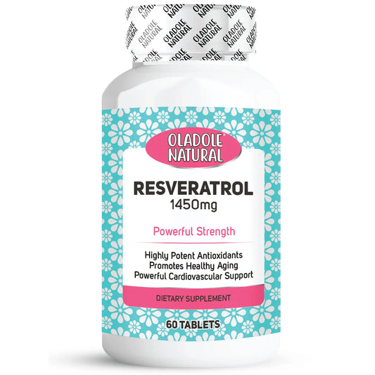 Oladole Natural Resveratrol- 1450mg (60 Tablets)