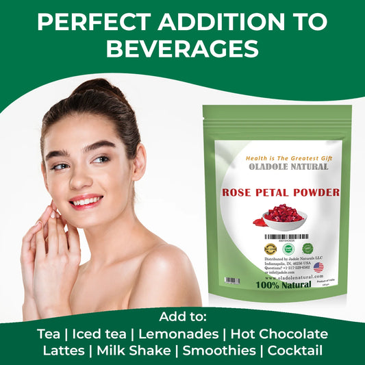Oladole Natural Rose Petal Powder 100g