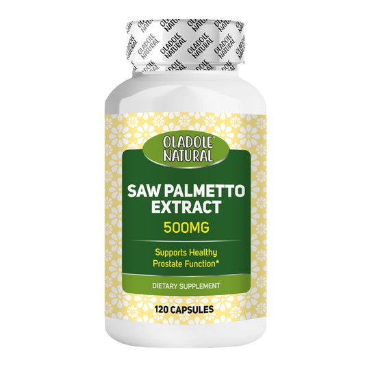 Oladole Natural Saw Palmetto Extract 500mg 120 Capsules