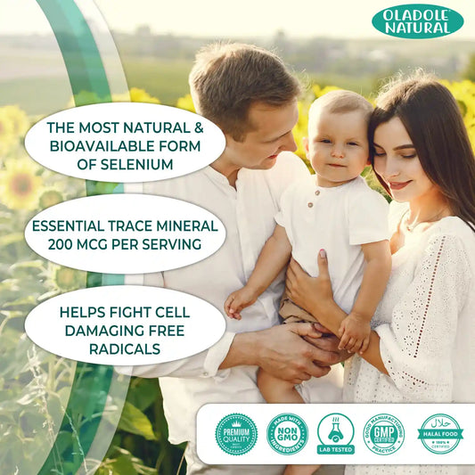 Oladole Natural Selenium 200mcg 180 Tablets