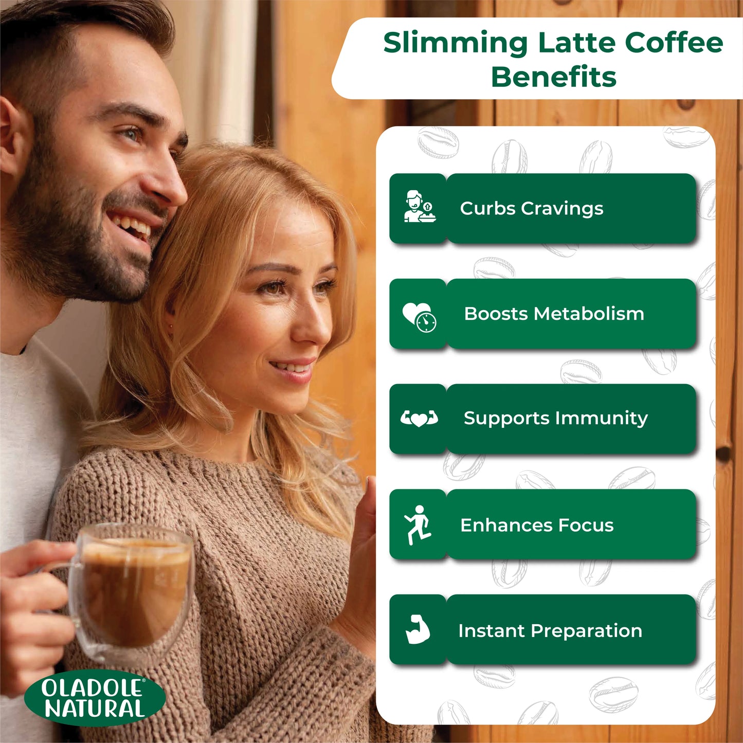 Oladole Natural Slimming Coffee Cappuccino 150g 10 Packets