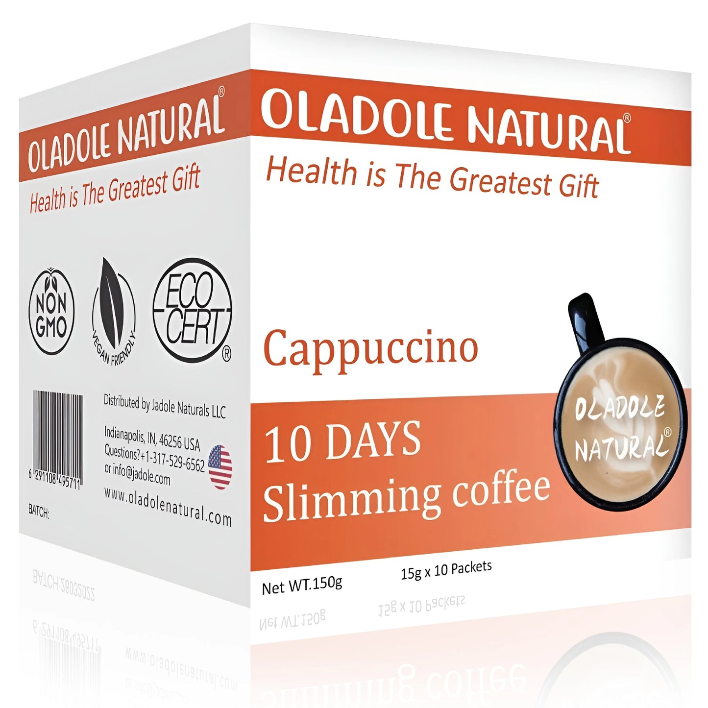 Oladole Natural Slimming Coffee Cappuccino 150g 10 Packets