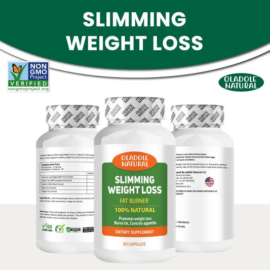 Oladole Natural 100% Natural Slimming Weight Loss Fat Burner 60 Capsules