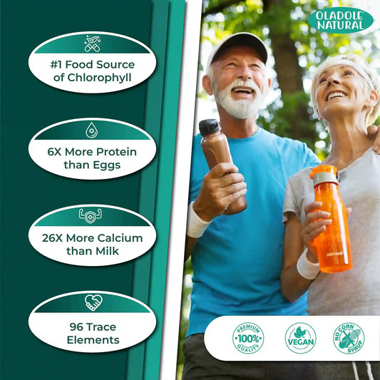 Oladole Natural Spirulina 1000mg 120 Capsules