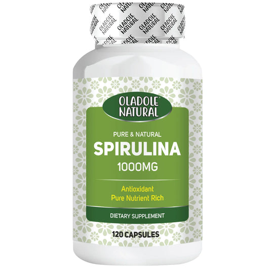 Oladole Natural Spirulina 1000mg 120 Capsules