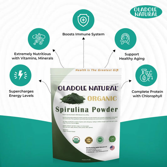 Oladole Natural Organic Spirulina Powder 100g