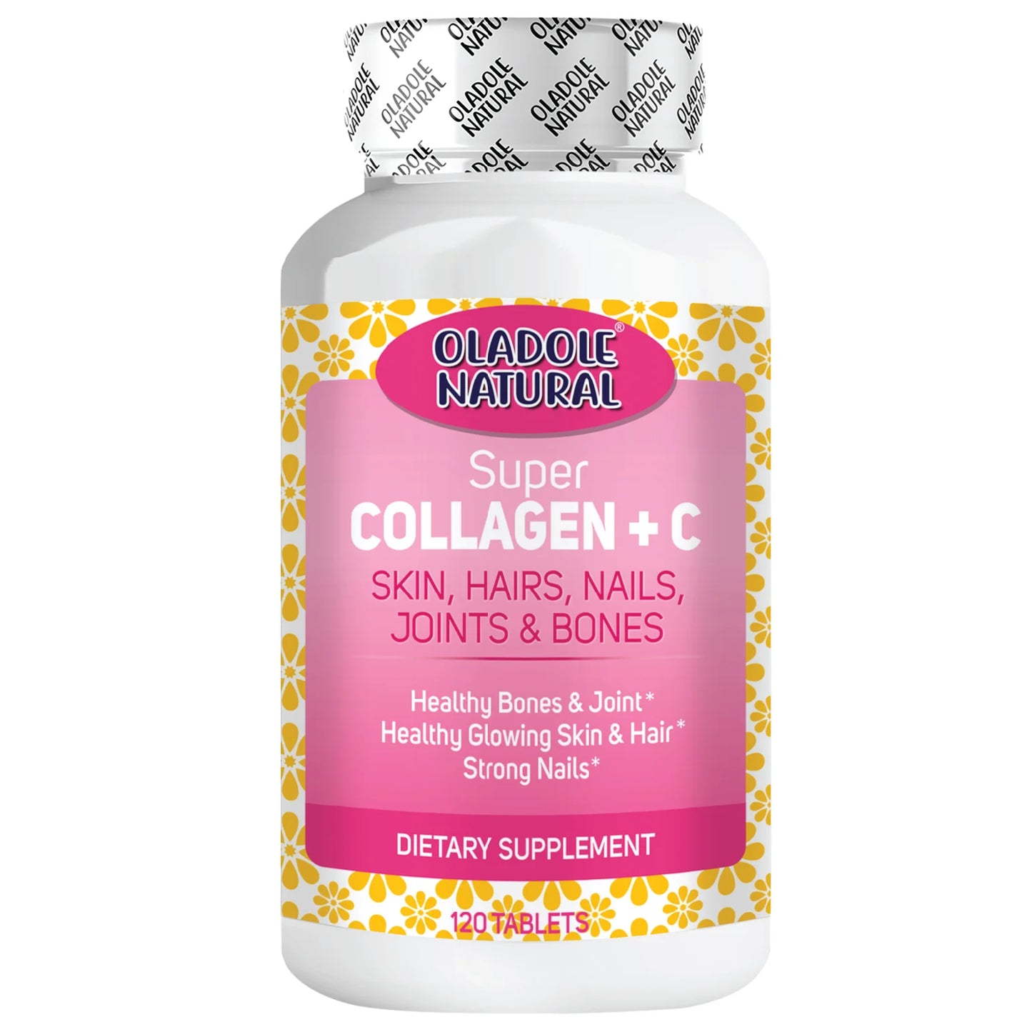 Oladole Natural Super Collagen with Vitamin C 6000mg 120 Tablets
