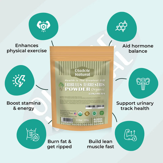 Oladole Natural Tribulus Terrestris Gokshura Powder 100g