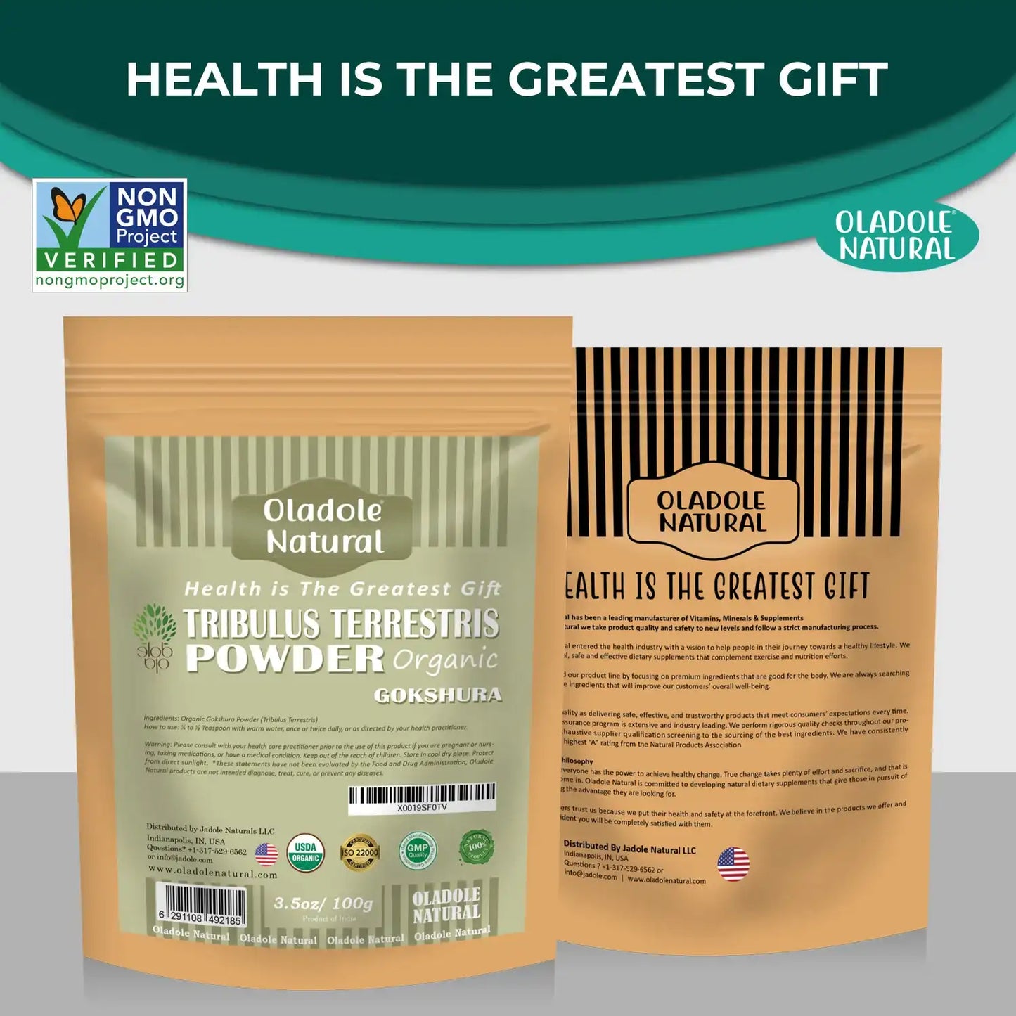 Oladole Natural Tribulus Terrestris Gokshura Powder 100g