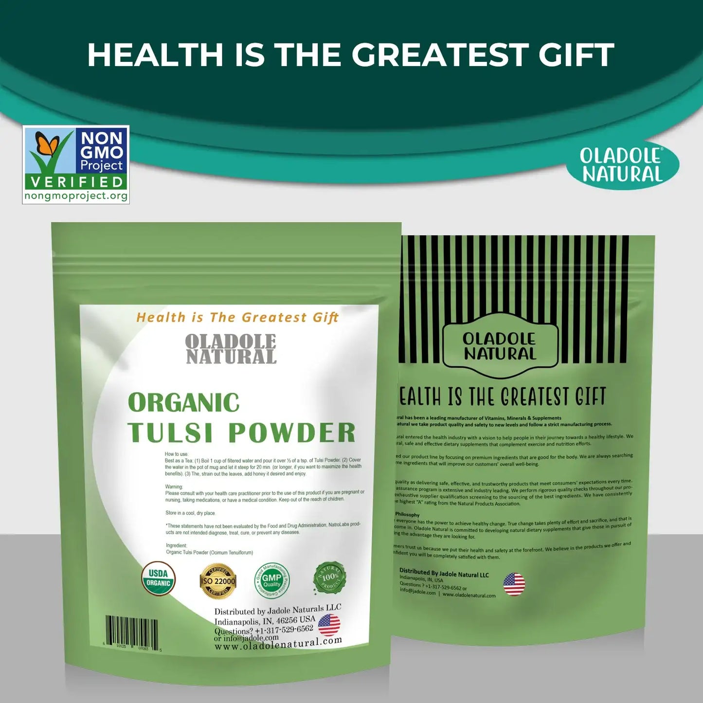 Oladole Natural Organic Tulsi Powder 100g