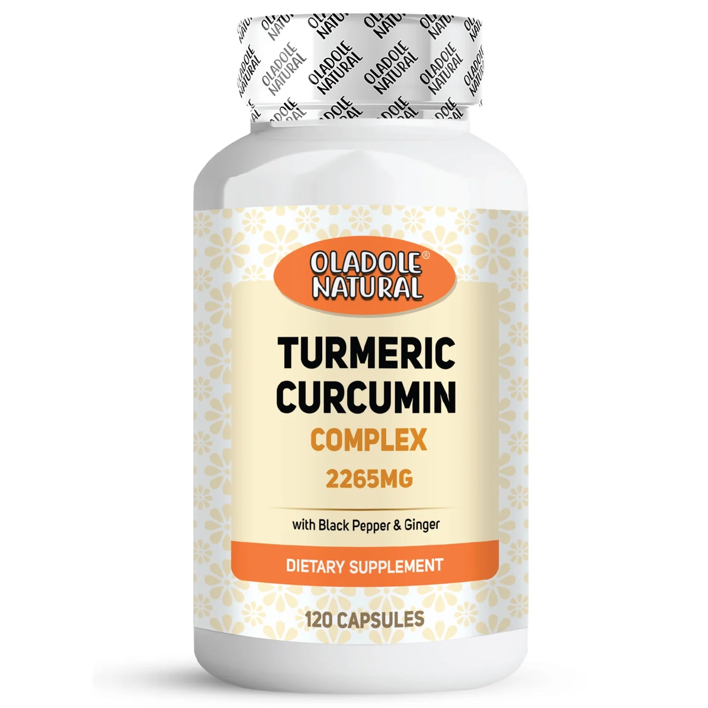Oladole Natural Turmeric Curcumin Complex 2265mg - 120 Capsules