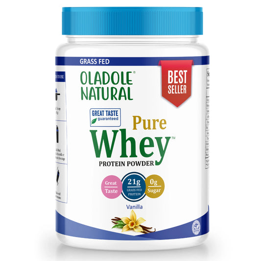 Oladole Natural Pure Whey Protein Powder Vanilla