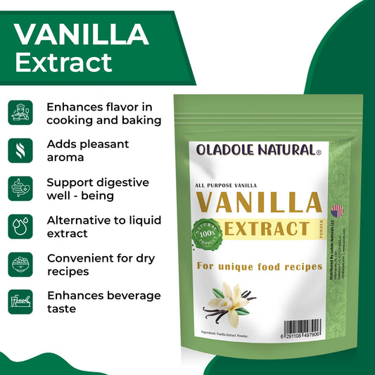 Oladole Natural Vanilla Extract Powder 50g