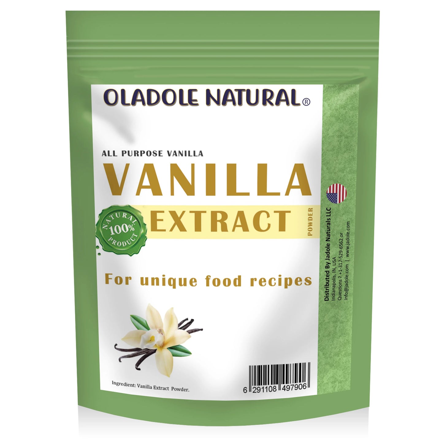 Oladole Natural Vanilla Extract Powder 50g
