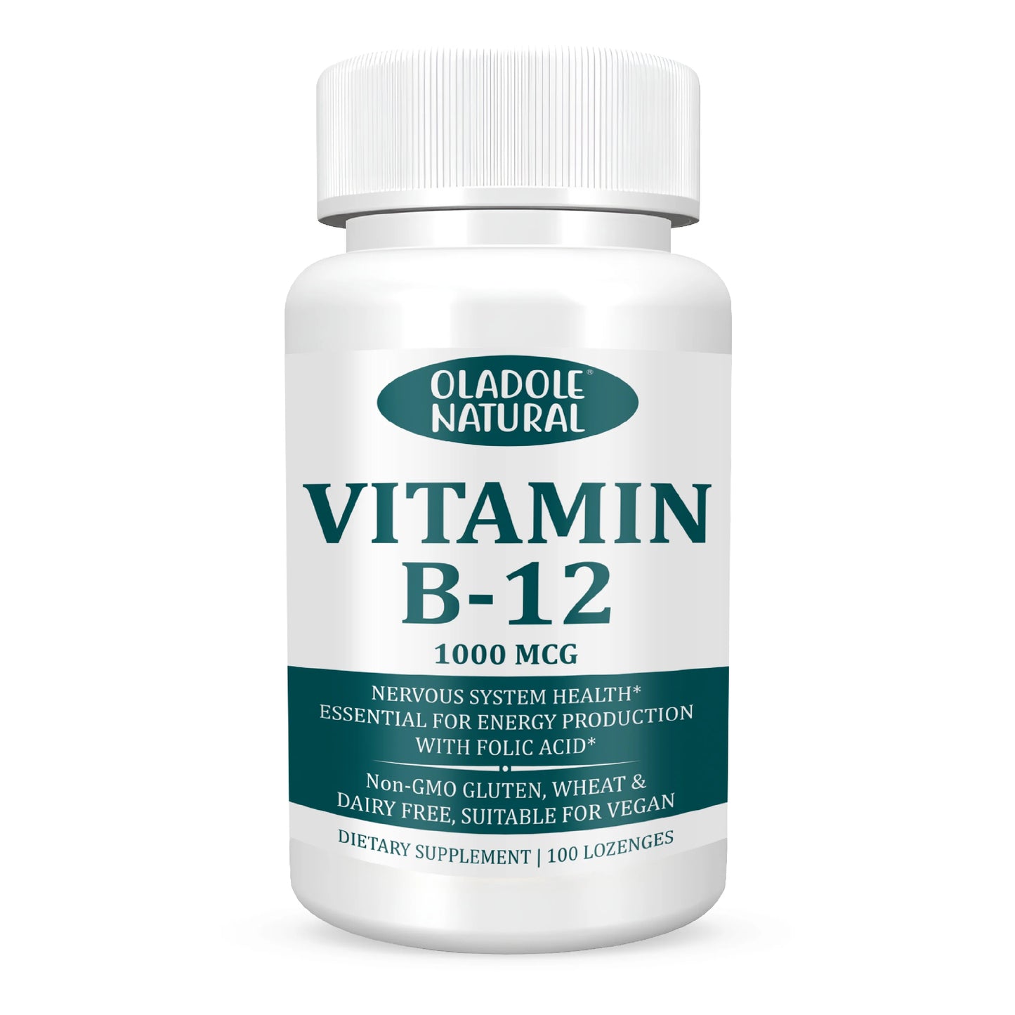 Oladole Natural Vitamin B-12 (1000mcg) - 100 Lozenges