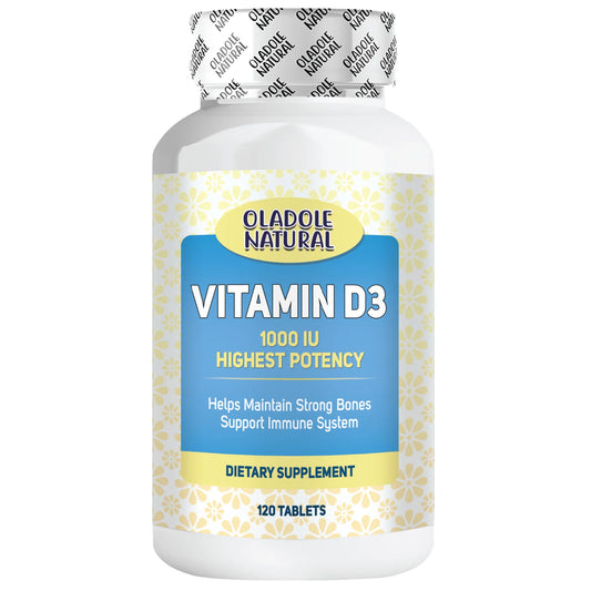 Oladole Natural Vitamin D3 1000 iu 120 Softgels