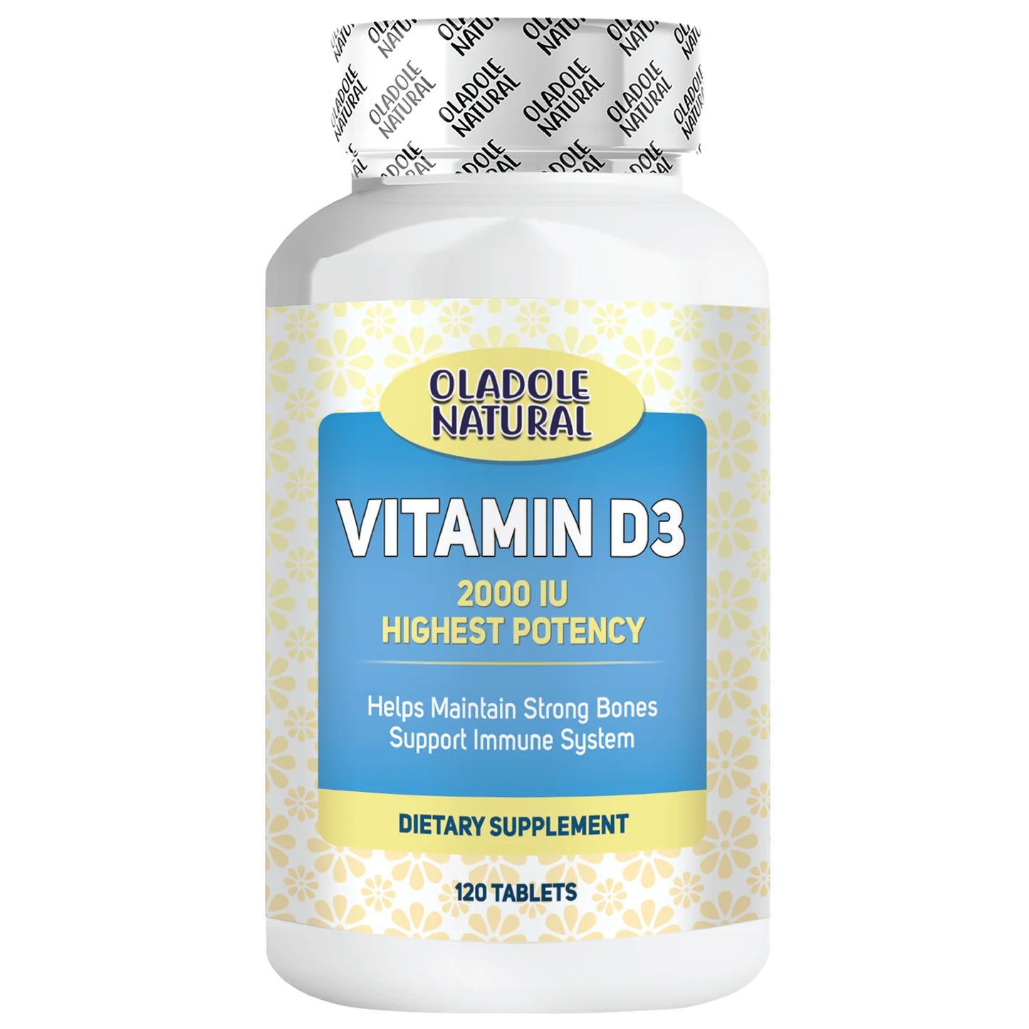 Oladole Natural Vitamin D3 2000 iu 120 Softgel