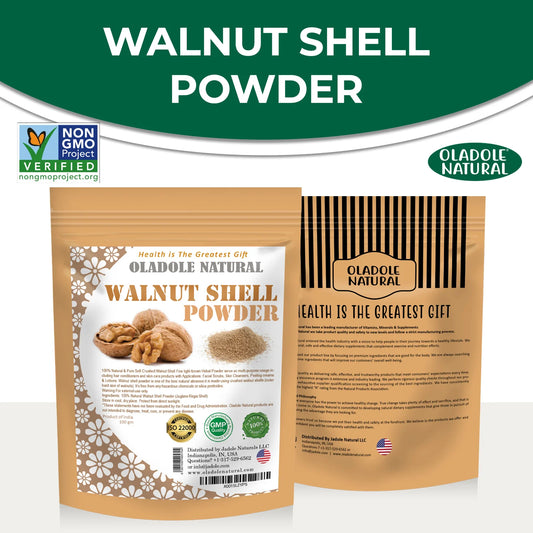 Oladole Natural 100% Natural Walnut Shell Powder 100g