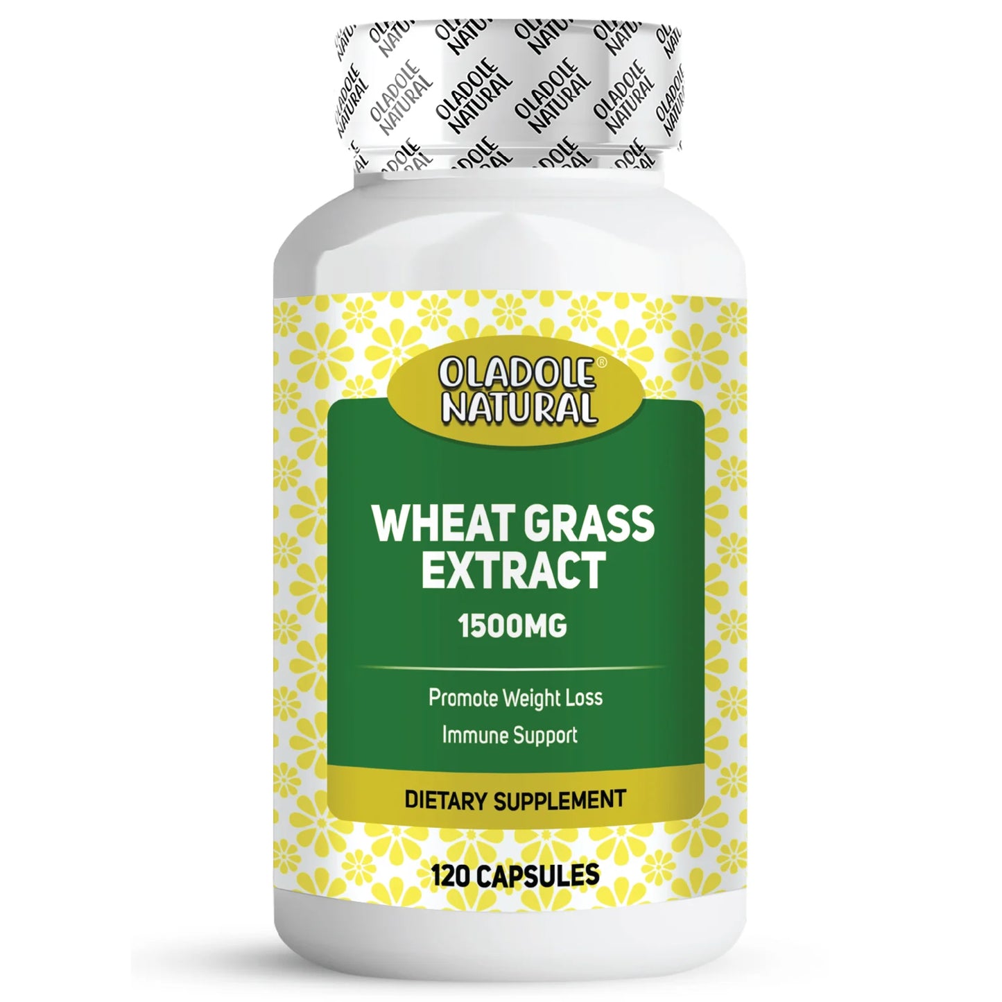 Oladole Natural Wheat Grass 1500 mg 120 Capsules