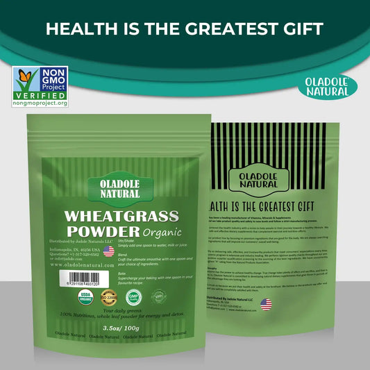 Oladole Natural Organic Wheat Grass Powder 100g