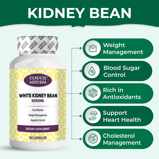 Oladole Natural White Kidney Bean 9050mg - 90 Capsules