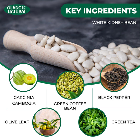 Oladole Natural White Kidney Bean 9050mg - 90 Capsules