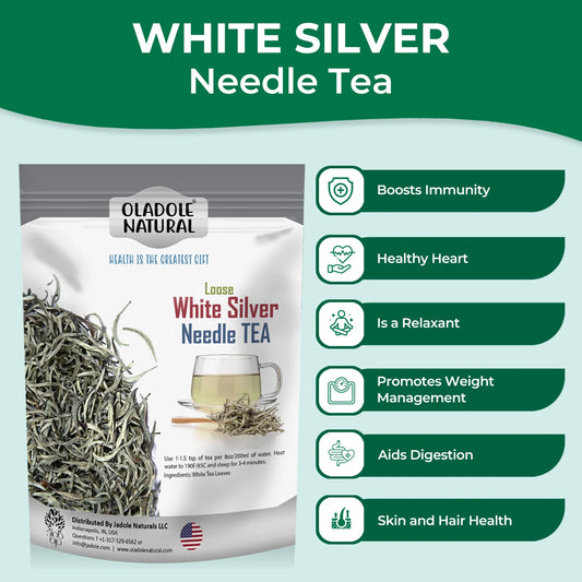 Oladole Natural Loose White Silver Needle Tea 100g