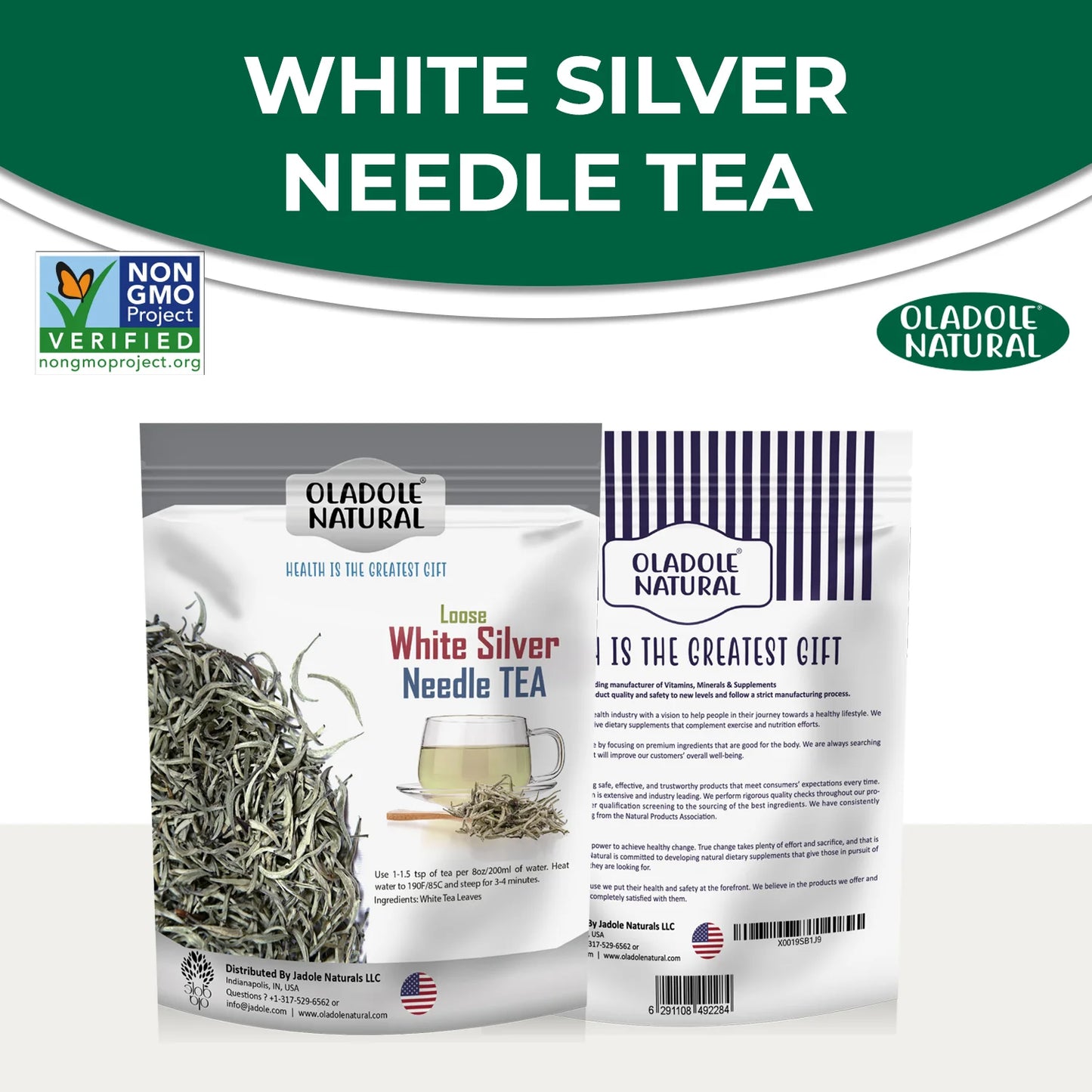 Oladole Natural Loose White Silver Needle Tea 100g