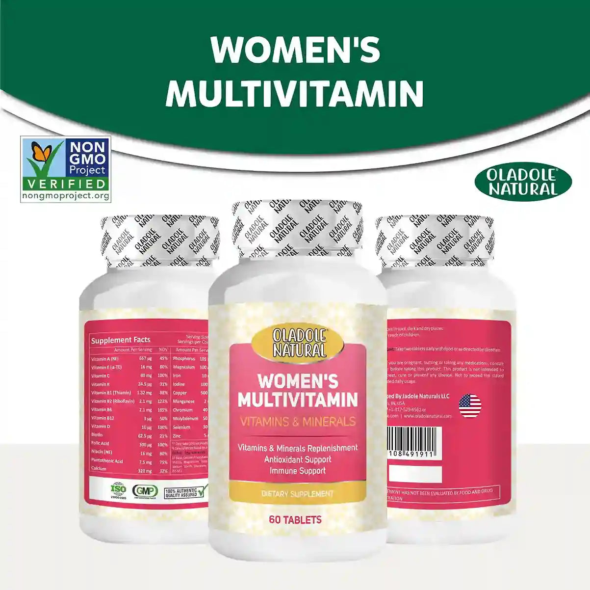 Oladole Natural Multivitamin for Women 60 Tablets