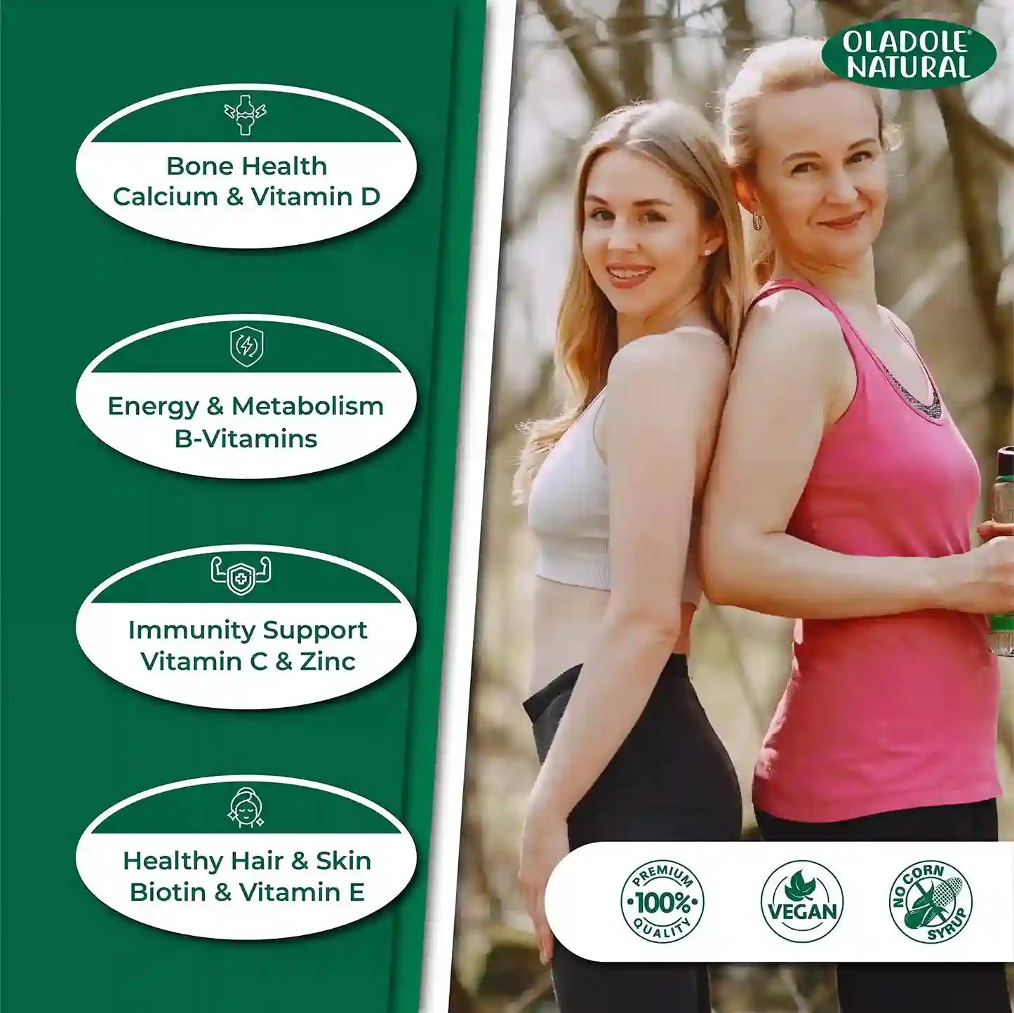 Oladole Natural Multivitamin for Women 60 Tablets