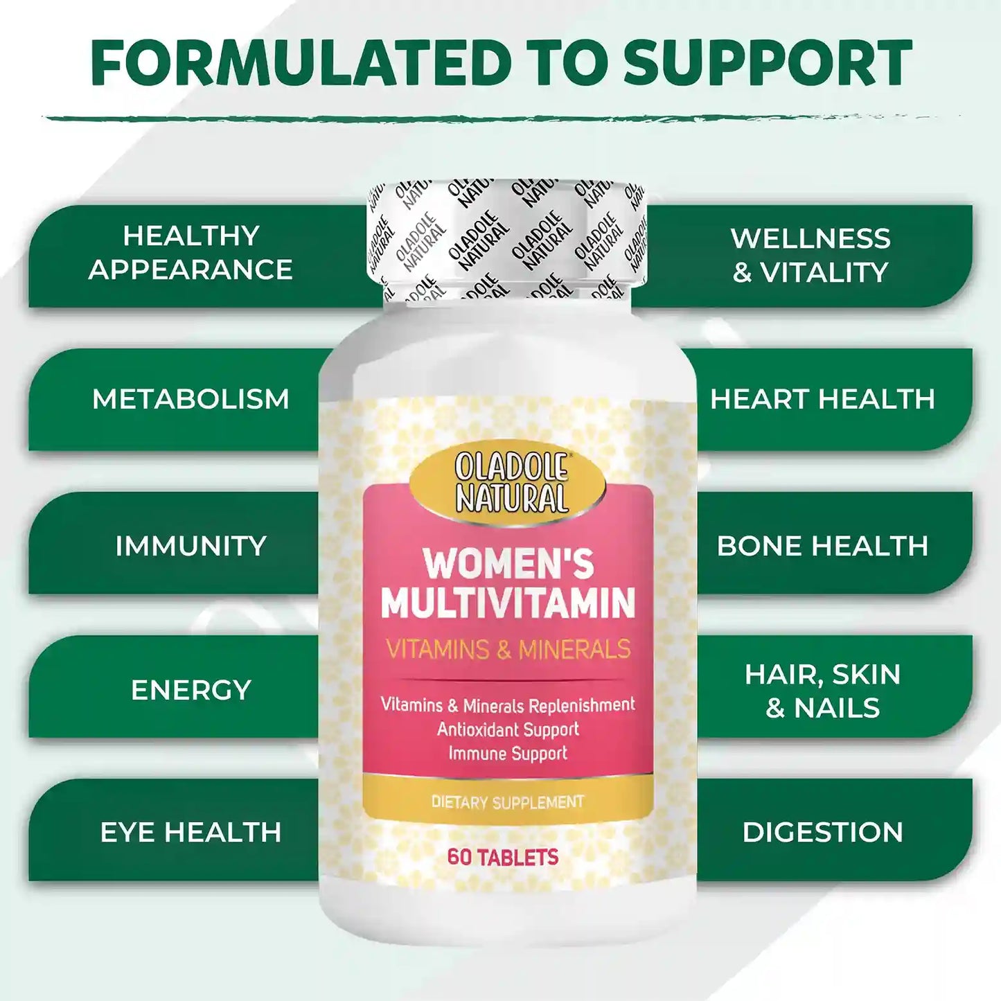 Oladole Natural Multivitamin for Women 60 Tablets