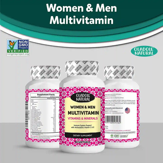 Oladole Natural Multivitamin for Men & Women 90 softgels