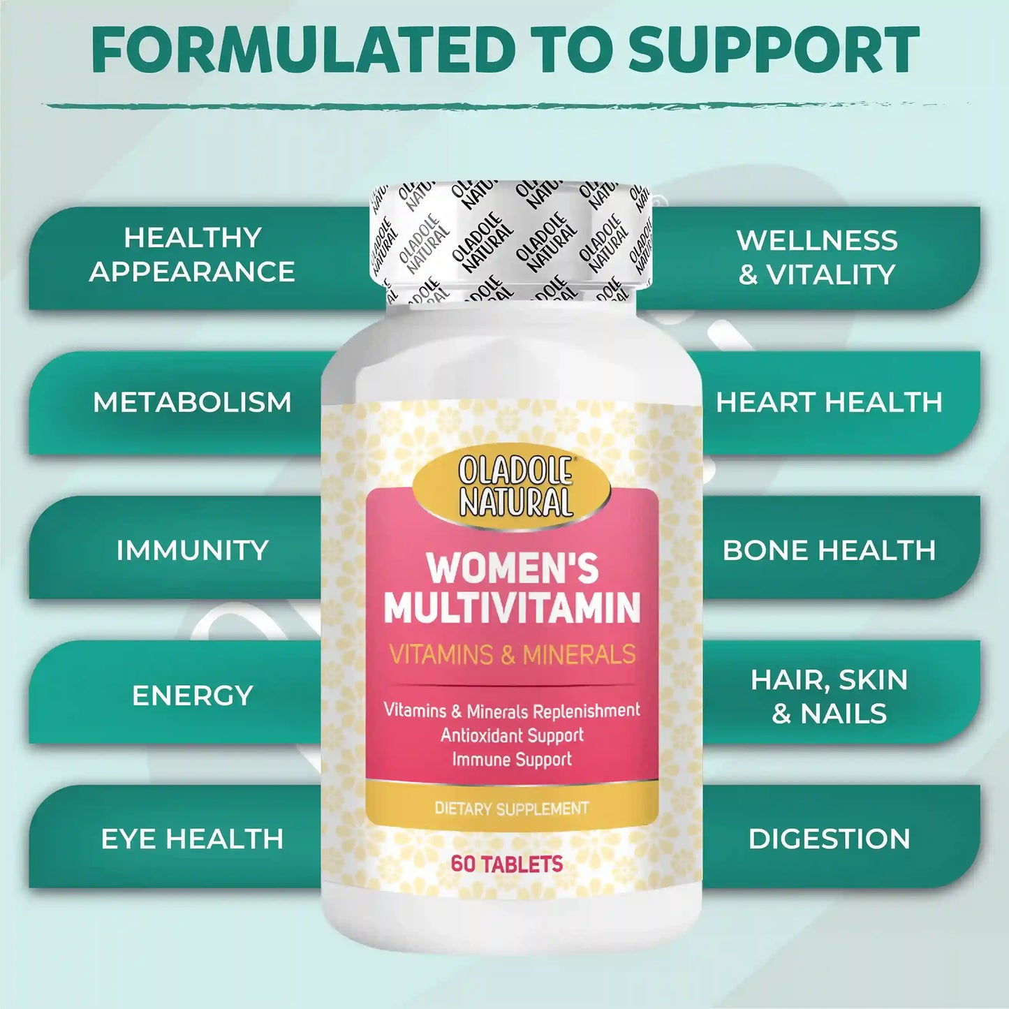 Oladole Natural Multivitamin for Women 60 Tablets