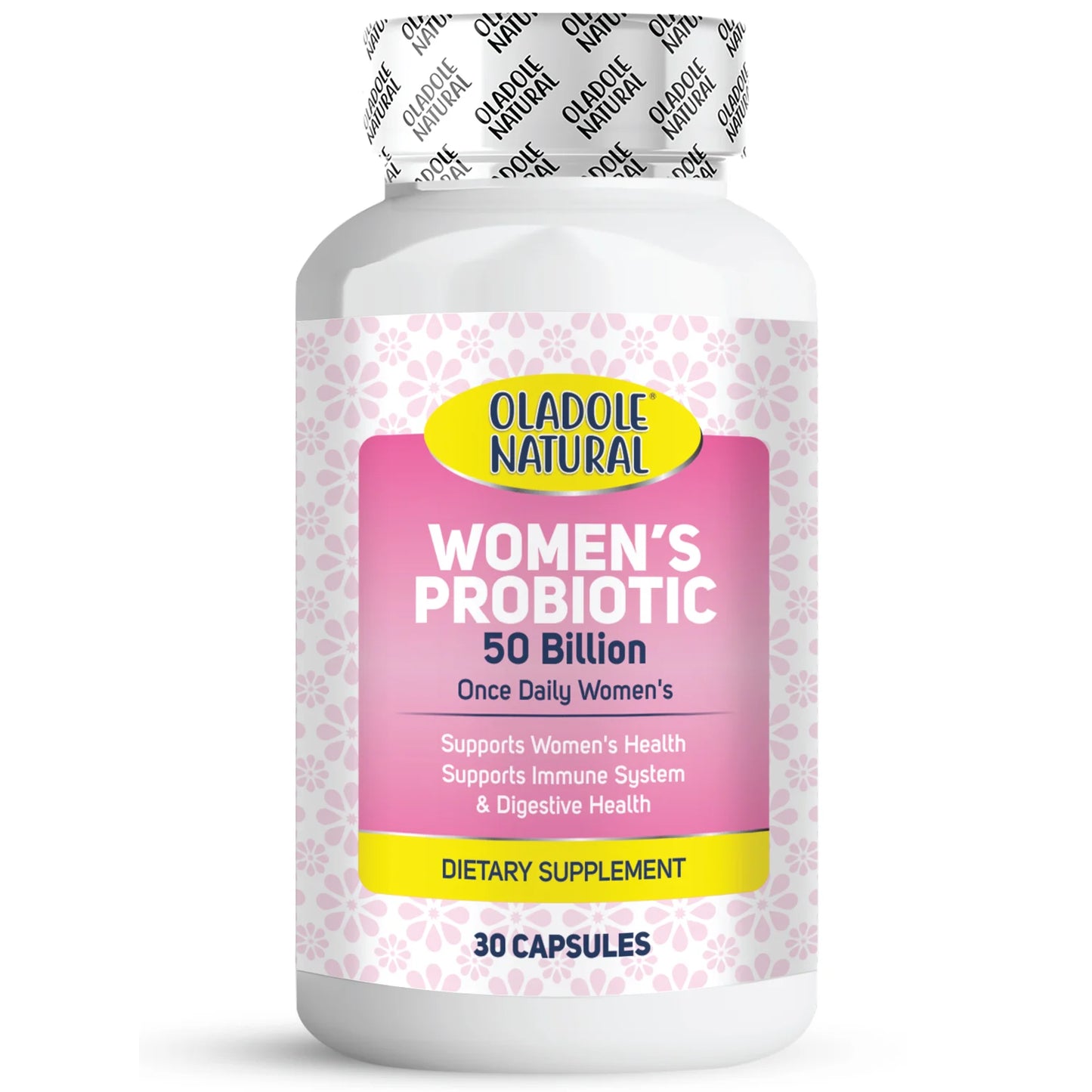 Oladole Natural Women's Probiotic, 50 Billion Once Daily 30 Capsules