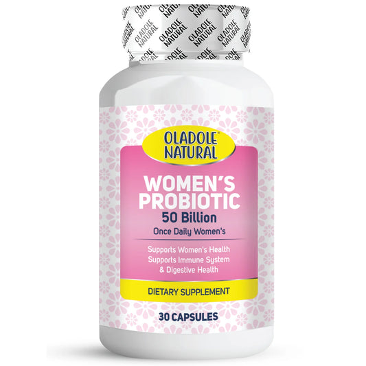 Oladole Natural Women's Probiotic, 50 Billion Once Daily 30 Capsules