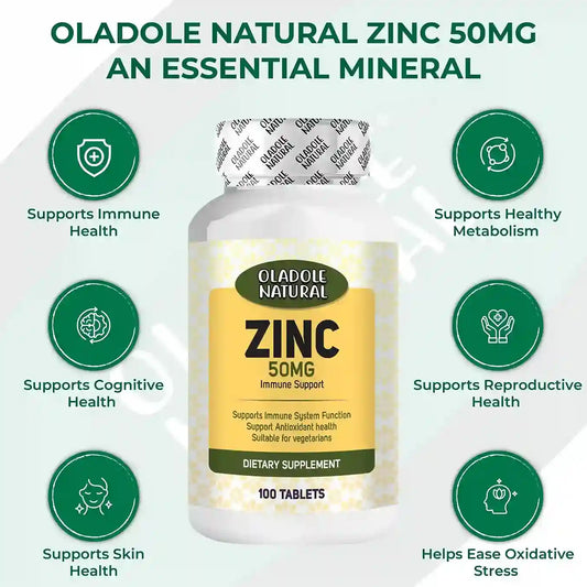 Oladole Natural Zinc Picolinate 50mg 100 Tablets