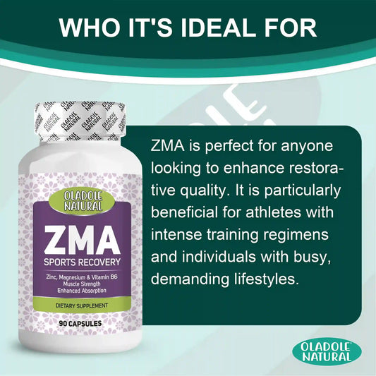 Oladole Natural ZMA Sports Recovery Supplement 90 Capsules