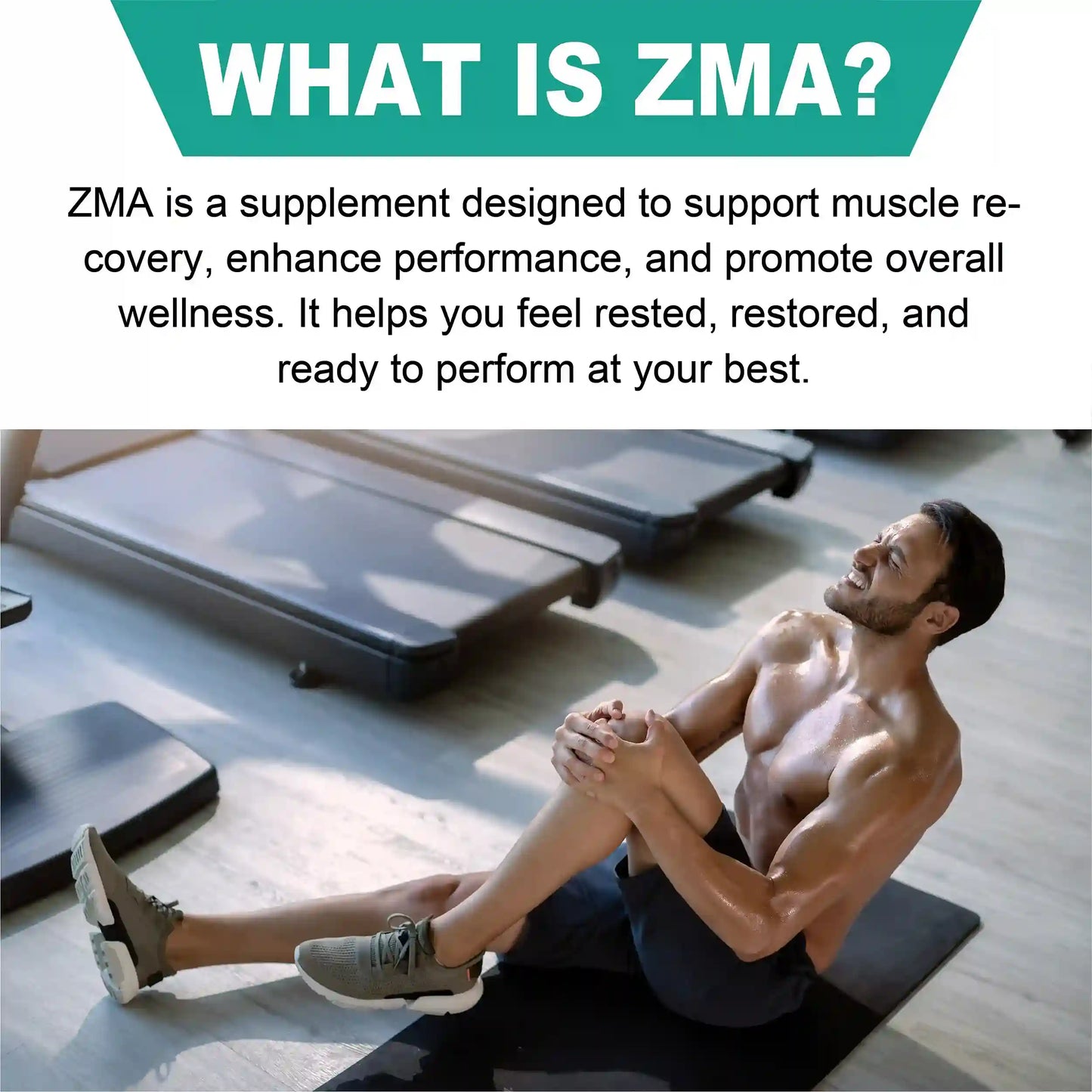 Oladole Natural ZMA Sports Recovery Supplement 90 Capsules