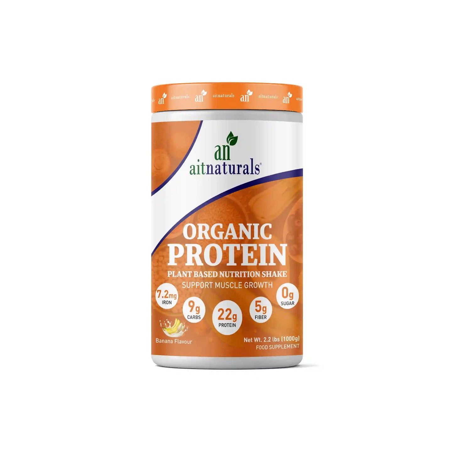 Aitnaturals Organic Protein - Banana Flavour