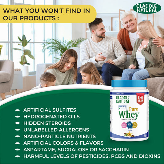 Oladole Natural Pure Whey Protein Powder Vanilla  Our Product Features