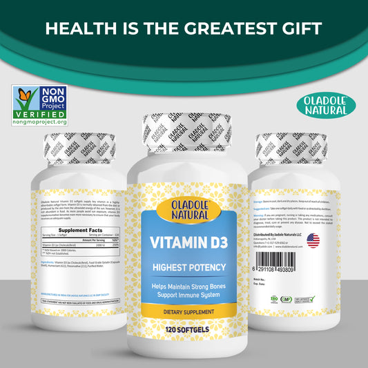 Vitamin D3 2000 iu 120 Softgel