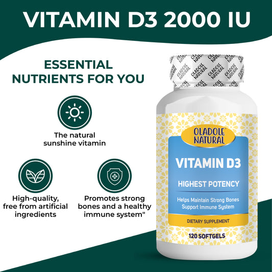 Vitamin D3 2000 iu 120 Softgel