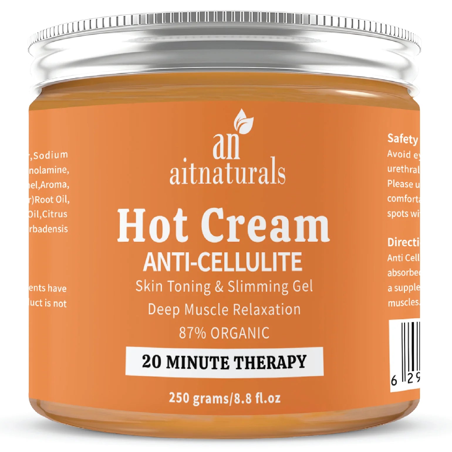 Aitnaturals Hot Cream for Anti-Cellulite, Skin Toning & Slimming Gel
