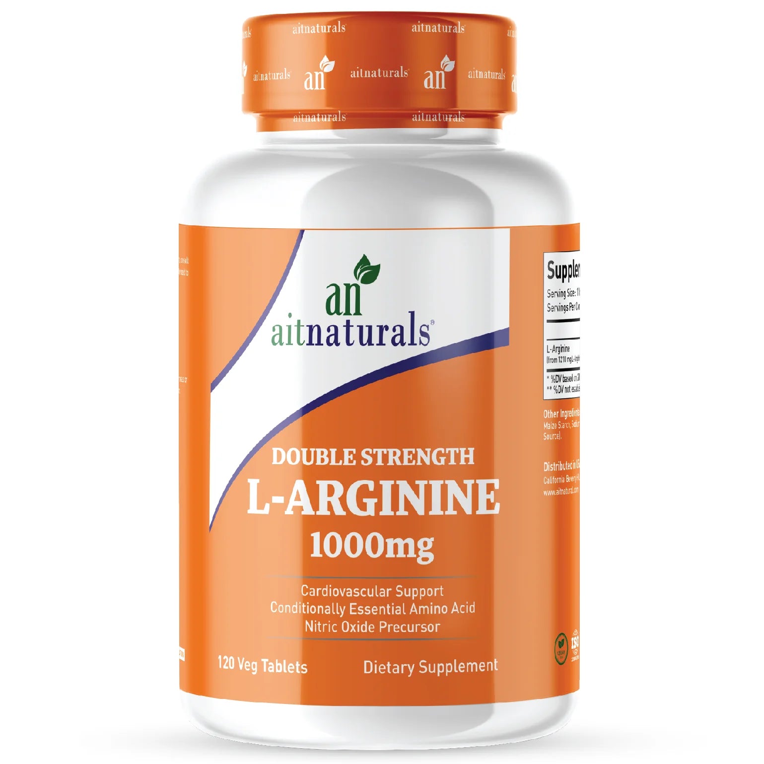 Aitnaturals Double Strength L-Arginine - 1000mg