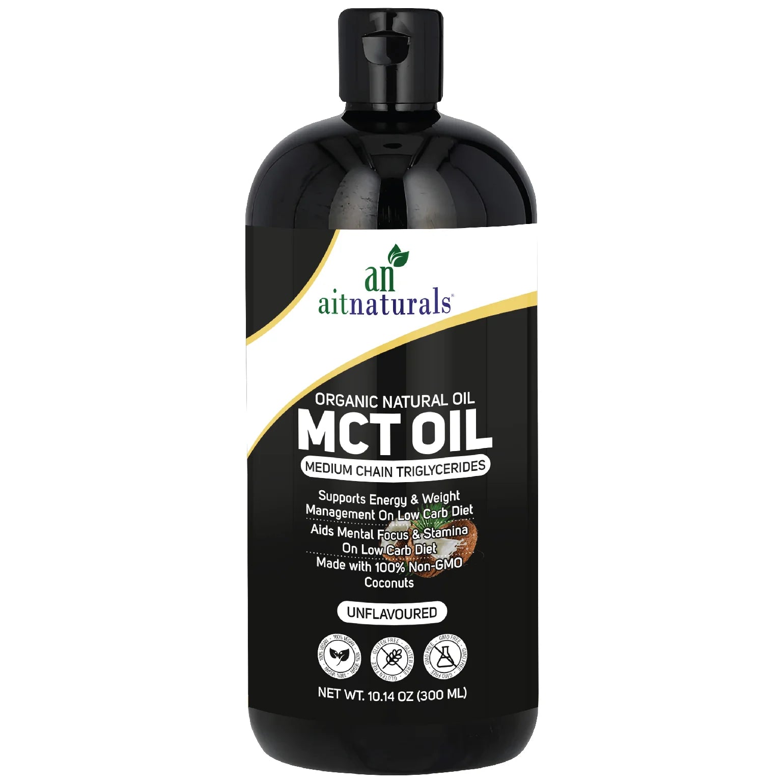 زيت MCT العضوي من Aitnaturals من جوز الهند 