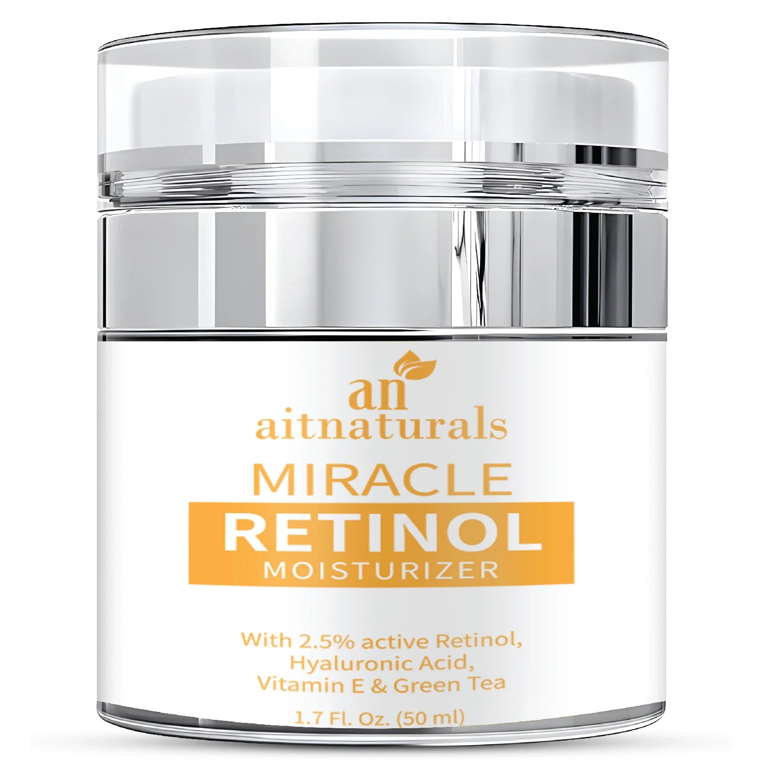 Aitnaturals Retinol Moisturizer Cream 1.7 Oz 50 ml for Face & Eye