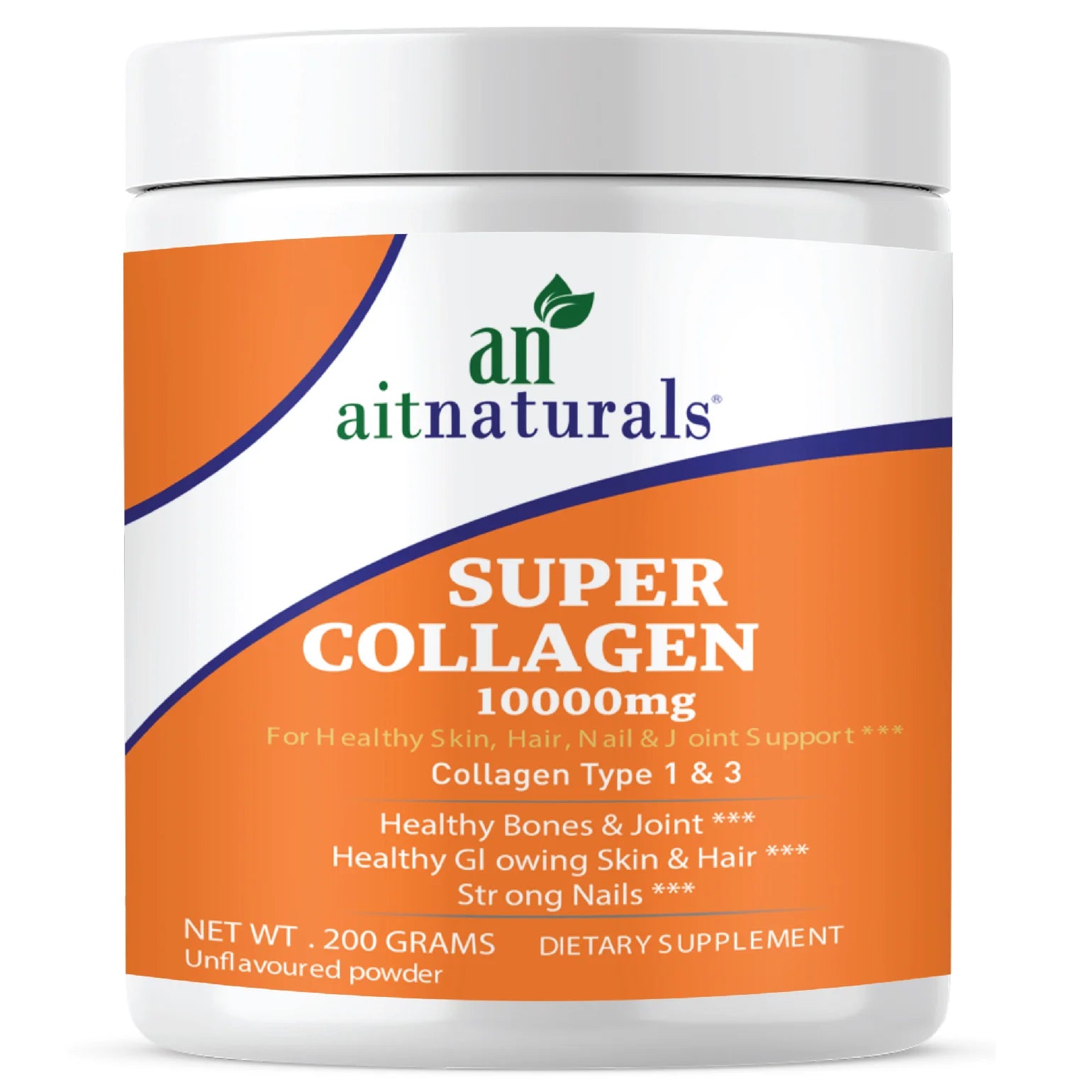 Aitnaturals Super Collagen Peptides Powder Type I & III